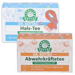 DR. KOTTAS Abwehrkräftetee + DR. KOTTAS Hals-Tee