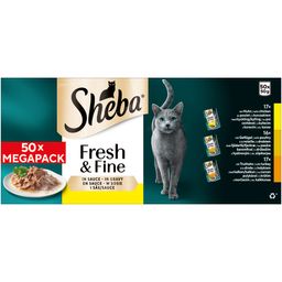 SHEBA Fresh & Fine in Sauce 50x50g Geflügel (50g Frischebeutel)