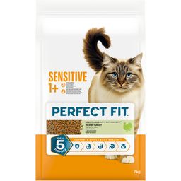 Perfect Fit Cat Trockennahrung 7 kg Sensitive 1+ Reich an Truthahn