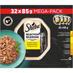 Sheba Schale 85g 32 Pack  Megapack Selektion in Sauce Geflügel