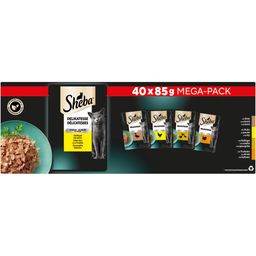 Sheba Frischbeutel 85g 40 Pack Delikatesse in Gelee Geflügel Variation