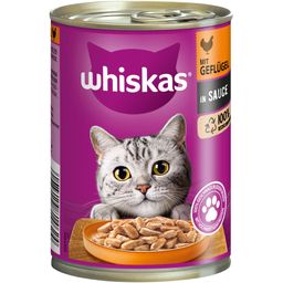 Whiskas Dose 400g  in Sauce mit Geflügel 1+