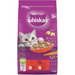 Whiskas Trocken mit Rind 1+ 3,8kg