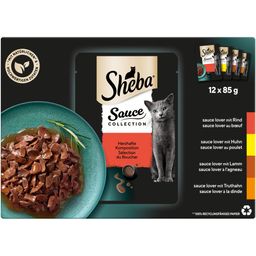 Sheba Frischbeutel 85g 12 Pack Sauce Collection Herzhafte Komposition