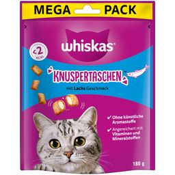 Whiskas Snacks Knuspertaschen Megapack mit Lachs