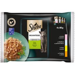 Sheba Frischbeutel 85g 4 Pack  Delikatesse in Gelee Feine Vielfalt