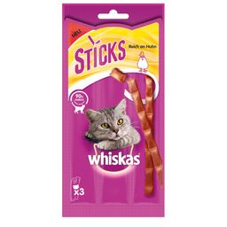 Whiskas Snacks Sticks - Reich an Huhn