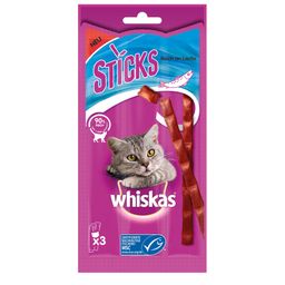 Whiskas Snacks Sticks - Reich an Lachs