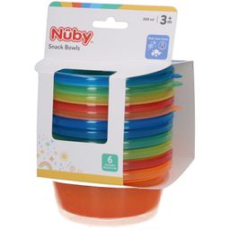 Nûby 6 Schälchen mit Deckel 300 ml