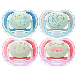 Avent Schnuller Ultra Air Night 6-18 Monate (Farbe nicht wählbar)