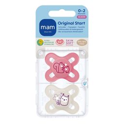 MAM Original Start Schnuller Silikon Rosa 0-2