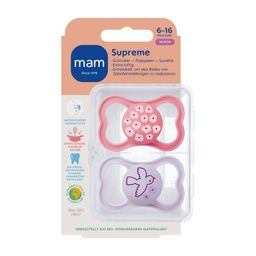 MAM Supreme Schnuller Silikon Rosa 6-16
