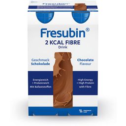 Fresubin 2 kcal Fibre Trinknahrung Schokolade | Aufbaukost & Nahrung mit Vitamin D für mehr Energie