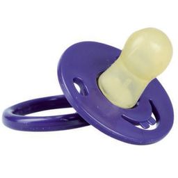 Baby-Frank® Beruhigungssauger in Kirschform Latex 6-18 Monate blau/petrol