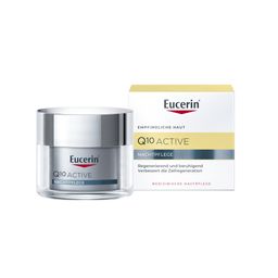 Eucerin Q10 Active Nachtpflege – Anti-Falten Nachtcreme für empfindliche Haut mit hauteigenem, hochwirksamem Coenzym Q10