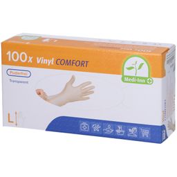 PARAM Einmalhandschuhe Vinyl Größe L puderfrei