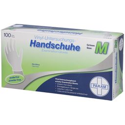 PARAM Einmalhandschuhe Vinyl Größe M