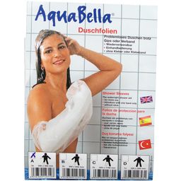 AquaBella® Duschfolie A für Hand,Fuß oder Arm kurz 195 x 480 mm