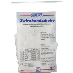 RUSSKA Zwirnhandschuhe extra klein
