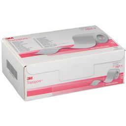 3M Transpore™ Fixierpflaster 2,5 cm x 9,1 m