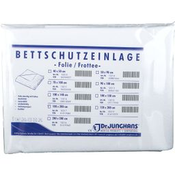 Dr. Junghans® Bettschutzeinlage 100x200cm Folie Frottee