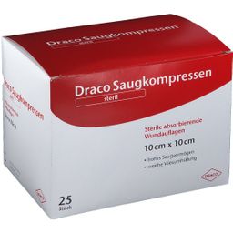 Draco Saugkompressen steril 10 x 10 cm