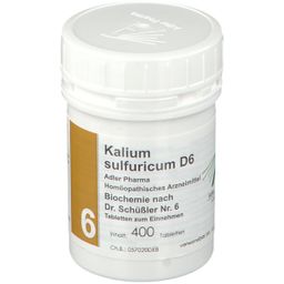 Adler Pharma Kalium sulfuricum D6 Biochemie nach Dr. Schüßler Nr. 6