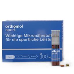 Orthomol Sport - Mikronährstoffe für sportliche Leistung - mit Magnesium, Vitamin D und B12 - Trinkampullen/Tabletten/Kapseln