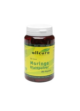 allcura Moringa Blattpulver Bio Kapseln