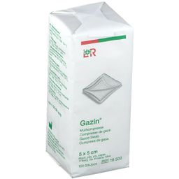 Lohmann & Rauscher Gazin Mullkompresse 8- fach unsteril 100 Stück 5 x 5 cm