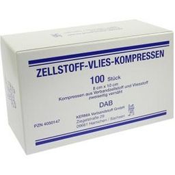 Zellstoff-Vlies-Kompresse 8 x 10 cm unsteril