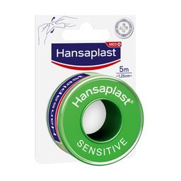 Hansaplast Fixierpflaster Sensitive | Hautfreundlich | Von Hand reißbar | Zur Fixierung von Wundauflagen | 5 m x 1,25 cm
