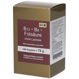 Vitamin B12 + B6 + Folsäure ohne Lactose