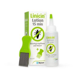 Linicin Lotion mit Läusekamm Läusemittel zur Behandlung von Kopfläusen