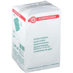 NOBA Mullkompressen unsteril 12- lagig 100 Stück 10 x 10 cm