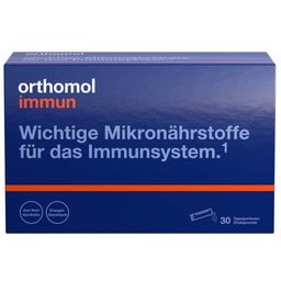 Orthomol Immun - Mikronährstoffe zur Unterstützung des Immunsystems - mit Vitamin C, Vitamin D und Zink - Direktgranulat Orangen-Geschmack