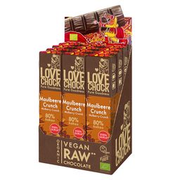 Lovechock Bio rohe Schokolade Bars, Maulbeere-Vanille