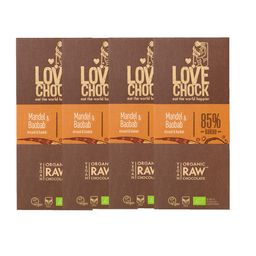 LOVECHOCK Mandel & Baobabfrucht 85% Kakao