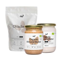 nu3 Chia-Samen + Bio Mandelmus, braun + Bio Kokosmus