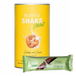 BEAVITA Probierpaket: Diät-Shake + Riegel, Cookies-Cream