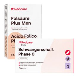 Redcare Schwangerschaft Phase 0 + Folsäure Plus Men