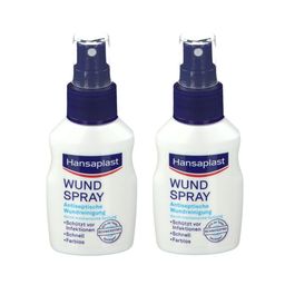 Hansaplast Wundspray | Antiseptische Reinigung | Schützt die Wunde | Einfache Wundreinigung
