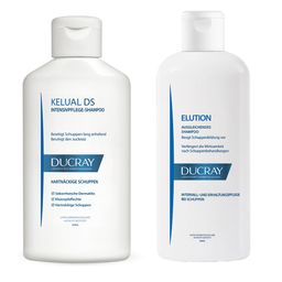 DUCRAY KELUAL DS Shampoo Anti-Schuppen-Shampoo + Ducray ELUTION Shampoo - begleitend zur Behandlung von Schuppen