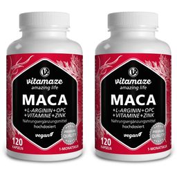 MACA 10:1 HOCHDOSIERT + L-Arginin + OPC + Vitamin vegan