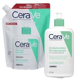 CeraVe Schäumendes Reinigungsgel + CeraVe Schäumendes Reinigungsgel Nachfüllpack