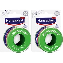 Hansaplast Fixierpflaster Sensitive | Hautfreundlich | Von Hand reißbar | Zur Fixierung von Wundauflagen | 5 m x 1,25 cm