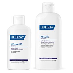 DUCRAY KELUAL DS ORIGINAL Anti-Schuppen Intensivpflege-Shampoo + KELUAL ELUTION Anti-Schuppen Begleitpflege-Shampoo