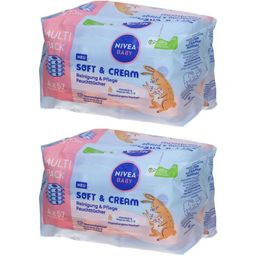 NIVEA BABY Soft & Cream Pflege-Feuchttücher - Jetzt 5€ Rabatt mit dem Code nivea5*