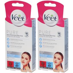 Veet® EasyGrip Kaltwachsstreifen Gesicht
