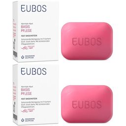EUBOS Basis Pflege Fest Waschstück Rot für empfindliche Haut pH-hautneutral & seifenfrei